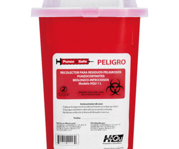 Recolector RPBI para punzocortantes 1Lt