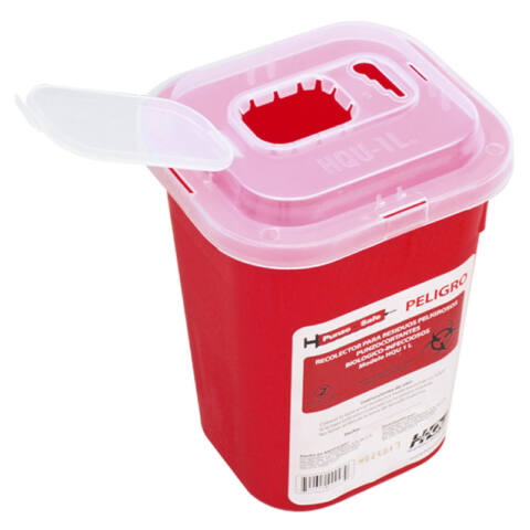 Recolector RPBI para punzocortantes 1Lt - Imagen 4