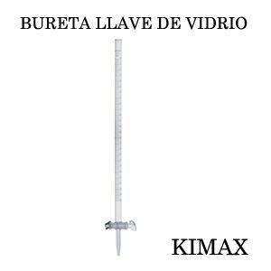 Bureta graduada con llave 25 ml