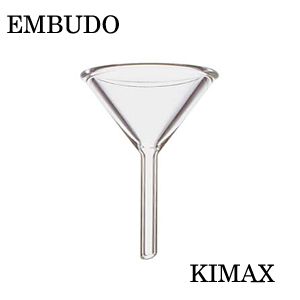 Embudo tipo Busen tallo corto de vidrio 55 mm