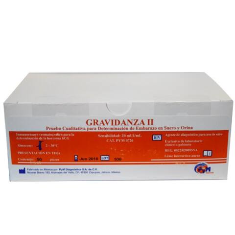 PRUEBA DE EMBARAZO GRAVIDANZA II HY726-50
