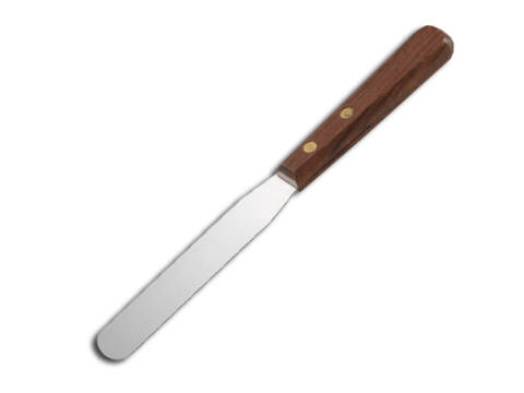 Espátula de cero inoxidable con mango de madera con mango de 30 cm (CVQ300)
