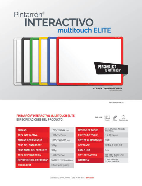 Pintarrón Interactivo Multitouch Elite - Imagen 3