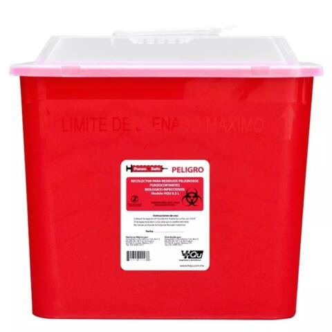 Contenedor Recolector 8.5 Lts Punzocortantes Rpi