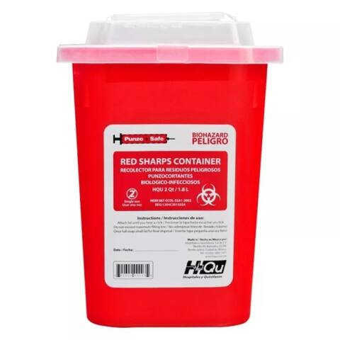 Contenedor Recolector 1.8 Lts Punzocortantes Rpbi
