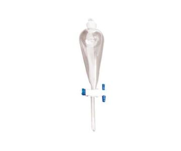 Embudo de separación Squibb con llave de teflón de 125 ml