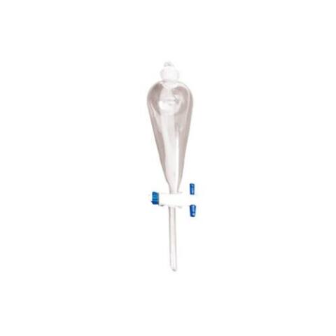 Embudo de separación Squibb con llave de teflón de 500 ml