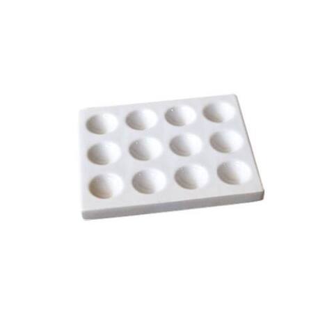 Placa de porcelana de 12 cavidades