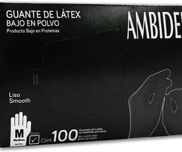 Guante Chico Negro Latex Ambiderm