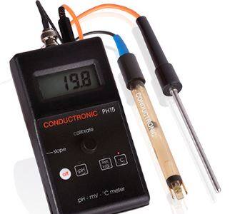 Medidor portátil de pH, mV relativos y temperatura. Modelo: PH15