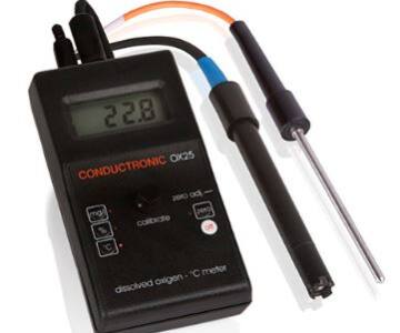 Medidor portátil de oxígeno disuelto y temperatura. Modelo: OX25
