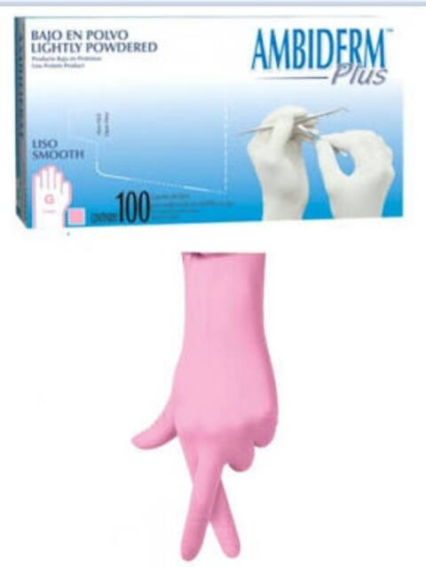 Guante Rosa Chico Latex Ambiderm Plus