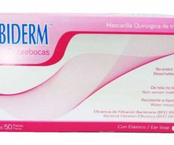 Cubrebocas Rosa Plisado Ambiderm 50 Pzas