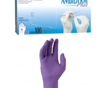 Guante Morado (violeta) Chico Latex Ambiderm Plus