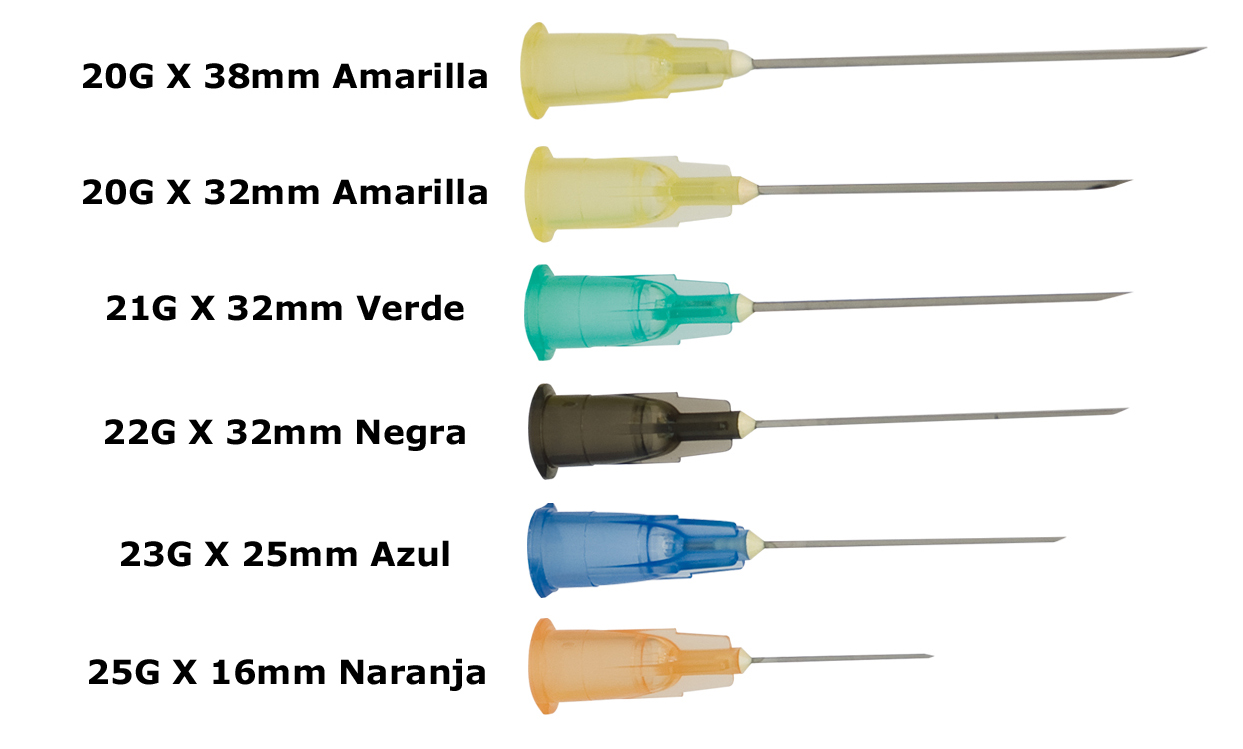 creer Examinar detenidamente formato Aguja Hipodérmica calibre 23Gx25mm (AZUL) – Amaro & King, Proveedor de  Equipo para Laboratorios
