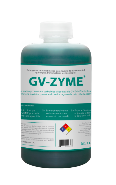 Detergente Jabón Multienziimático Quirúrgico Hospital GV-ZYME