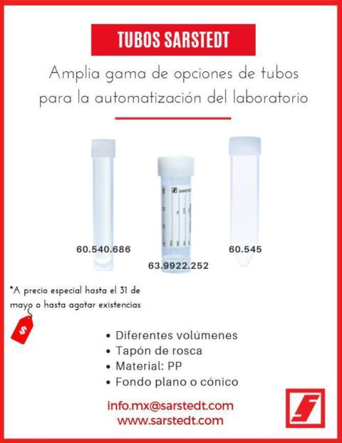 Portafolio de productos SARSTEDT para diagnóstico de COVID-19