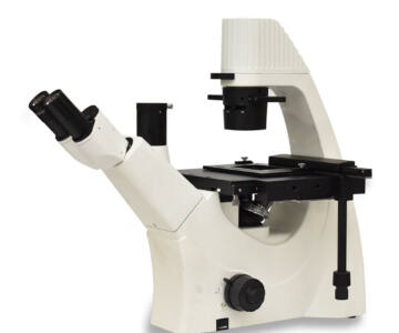MICROSCOPIO BIOLÓGICO INVERTIDO TRIOCULAR. MODELO INV-BIO-5N