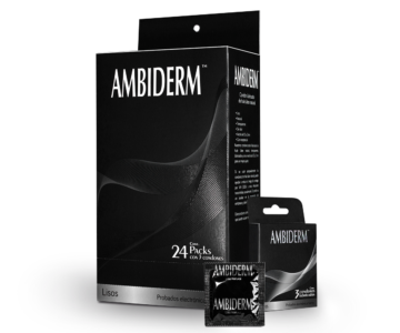 Condón masculino liso. Caja con 24 packs