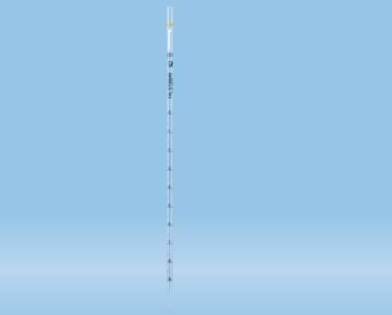 Pipeta serológica, con algodón, 1 ml, estéril (1000 pzas)