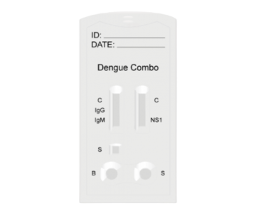 Prueba rápida de Dengue Combo Ab(IgG+IgM) + Ag(NS1) 25 pruebas
