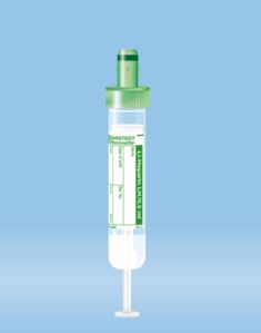 Tubo para muestra de sangre con heparina de litio/sodio 2.7 ml 66x11 mm 50 piezas