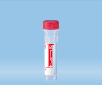 Microrrecipiente de muestras Suero, 1,3 ml, tapón de rosca microtubo centrífuga 100 pzas