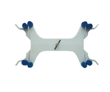 Pinza doble para bureta profesional metálica. Modelo CVQ-0126