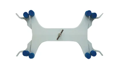 Pinza doble para bureta profesional metálica. Modelo CVQ-0126