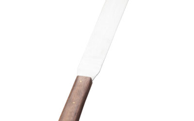 Espatula De Ac. Inox. Con Mango Madera 100 Mm
