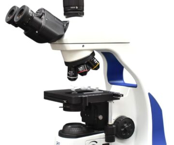 Microscopio biológico trinocular