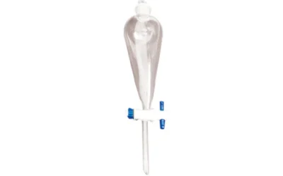 Embudo de separación Squibb con llave de teflón 125ml. Modelo 1213-125