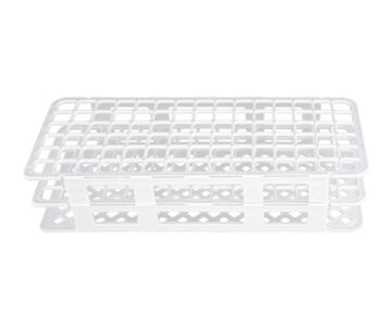 Gradilla Para Tubos Armable (Blanco, 90 Lugares) 5 - 10 ml